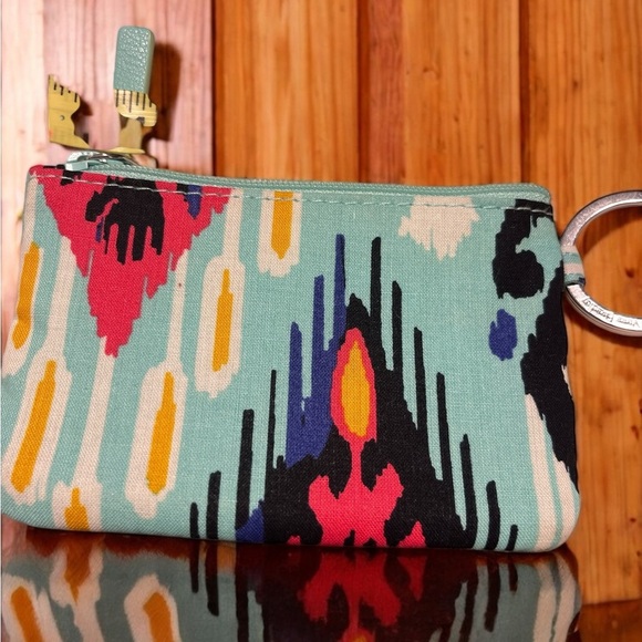 New 2 PC Vera Bradley Mint Multi-Color ID Case  and Lanyard - Picture 3 of 7